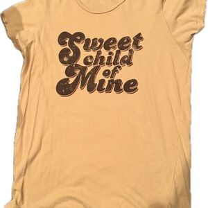Glory Daze Sweet Child of Mine Graphic Tee - Yellow